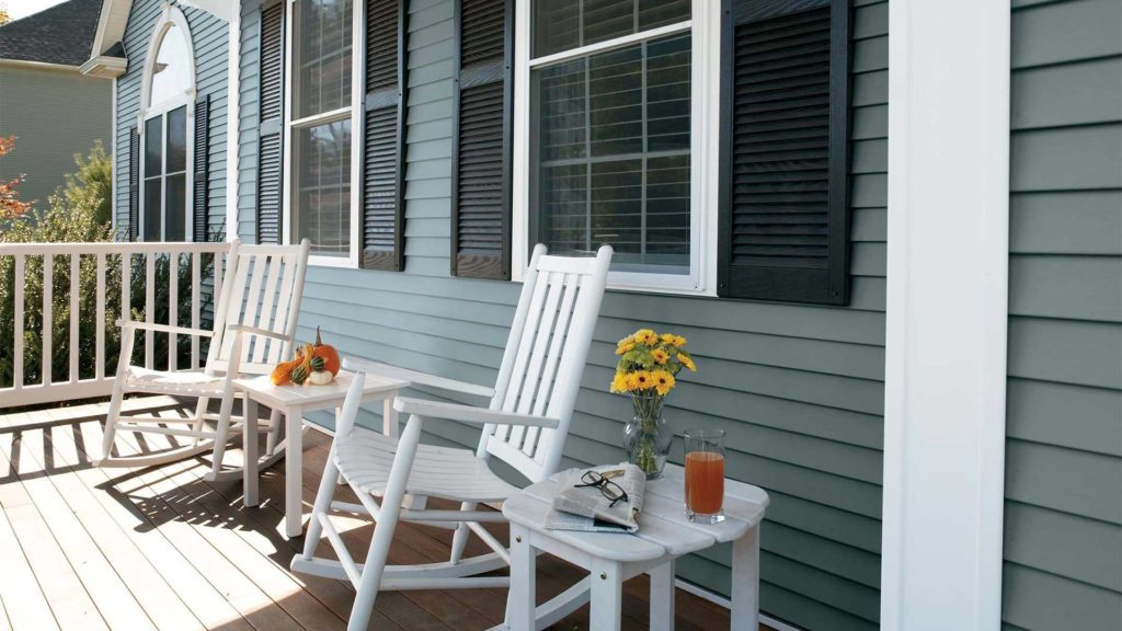 home with vinyl siding